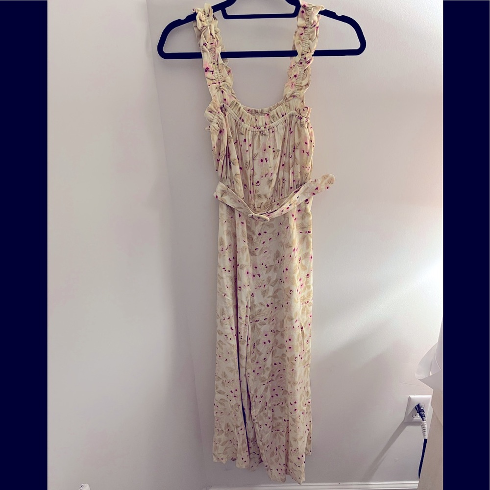 Wide Leg Belted Jumpsuit